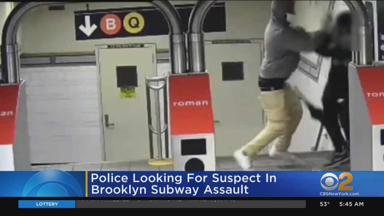 Police Looking For Suspect In Brooklyn Subway Assault - YouTube