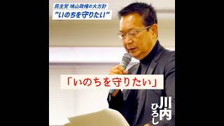 「いのちを守りたい」民主党 鳩山政権の大方針。もちろん戦争は絶対にしない‼️ #川内ひろし