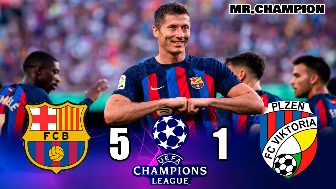 Barcelona Vs Viktoria Pilsen 5 × 1 Resumen Y Goles En Español - YouTube