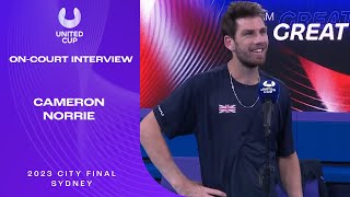 Cameron Norrie On-Court Interview | United Cup 2023 Sydney Final