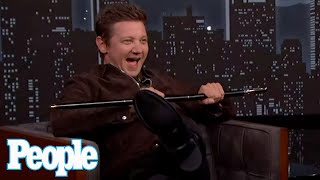 Jeremy Renner Walks & Dances During First Talk Show Appearance Since Snowplow Accident | PEOPLE