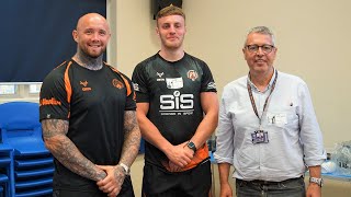 Tigers at Castleford Academy wellbeing session