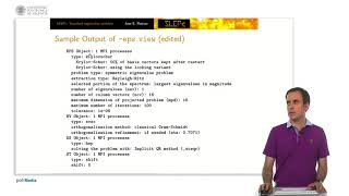 SLEPc: Standard eigenvalue problem | | UPV