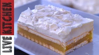 Δροσερό Γλυκό! ( Πάστα ροδάκινο ) Peach pudding dessert - No bake - Eggless Live Kitchen