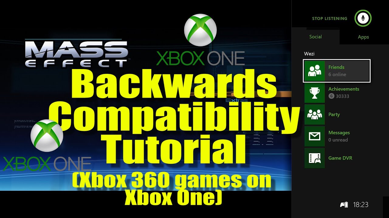 Backwards Compatibility Xbox One Tutorial - YouTube