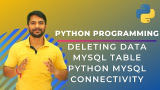 Deleting MySQL Data Thorough Python Code | Python MySQL Connectivity | In Hindi