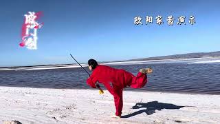 #chinamartialarts # 戚门剑 传统剑术 演练者：欧阳家茜 Chinese Traditional Sword Qi Men Sword  Demonstrater: Angela