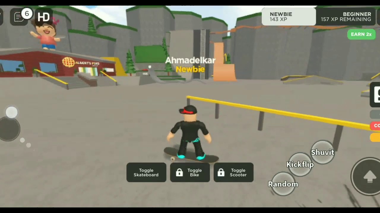 Gameplay Roblox Skate Park Youtube