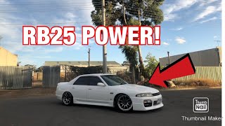 500HP RB25 R33 Skyline Sedan street skids