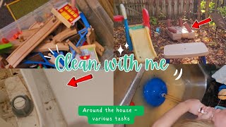 CLEAN WITH ME / CLEANING MOTIVATION  Getting some stuff done in and around the house