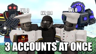 I used 3 Accounts at once to play TDS.. | ROBLOX