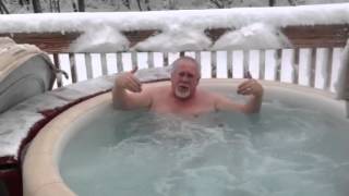 Softub in the Winter