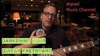 Drpeel Music review: Darkening the guitar fretboard with Monty's Guitars Montypresso Relic Wax