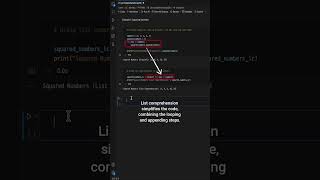 Python LIST COMPREHENSION 🤯‼️ Explained ✅ in UNDER 60 SECONDS ⏱️🔥#python #coding #tutorial