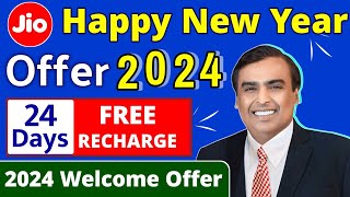 Jio Happy New Year Offer 2024 Jio Free data 2024 New Year Offer Jio Free Recharge 2024 Welcome Offer