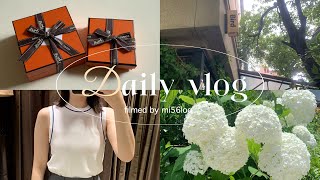 Vlog ｜日常と大阪カフェ / HERMÈSジュエリー購入品🐎 / セルフジェルネイル