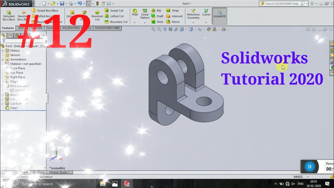 12 Solidworks Tutorial For Beginners Youtube 12 Solidworks Tutorial For Beginners Youtube