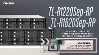 TL-R1220Sep-RP/R1620Sep-RP SAS 12Gb/s JBOD storage supports multi-path, aggregation, daisy chaining