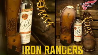 Complete Red Wing Iron Ranger Recraft | Whiskey Inspired, Prohibition Themed Resole