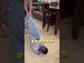 🤣🤣🤣 daddy spinning son on the floor using a blanket just have fun with daddy short daddy