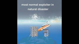 most normal exploiter in natural disaster survival roblox #roblox #meme #shorts #fyp