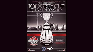 Grey Cup 100 | Calgary Stampeders vs Toronto Argonauts  | Nov. 25, 2012 (Pregame and Game Broadcast)