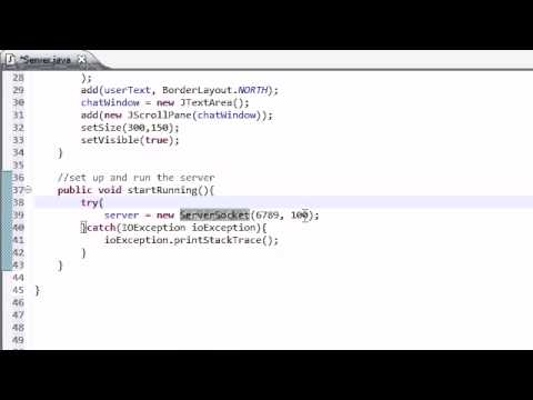 Intermediate Java Tutorial - 40 - Setting Up the Server Intermediate Java Tutorial - 40 - Setting Up the Server