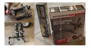 Harbor Freight Wheel Dolly \u0026 Storage Rack Assembly \u0026 Use (Pittsburgh Daytona Review)