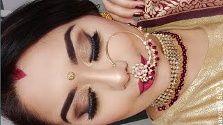 Last minute QUICK,EASY Karvachauth Makeup |Products mentioned in the desc.box|#shorts #festiveshorts
