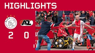 Highlights | Ajax - AZ | Eredivisie | Football with fans 😍