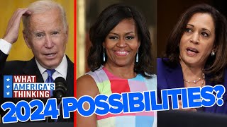 NEW POLL: Harris, Michelle Obama LEAD For 2024 If Biden Doesn't Run Again