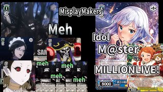 Weiss Schwarz | ヴァイスシュヴァルツ | WS対戦  | Overlord vs MillionMas | オーバーロード扉宝 vs アイドルマスターミリオンライブ