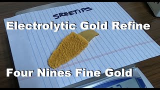 Electrolytic 9999 Gold Refining Cell Wohlwill