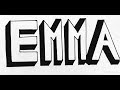 How to draw a name - Emma -