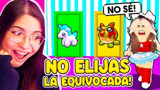 NO ELIJAS la PUERTA EQUIVOCADA o PIERDE TUS PETS en ADOPT ME!! *extremo*🚫 (Roblox)