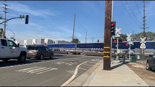 Amtrak CDTX 2110 \u0026 6907 #774 \u0026 #573 Pacific Surfliner, Rosecans Ave./M… Santa Fe Springs, CA