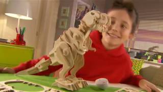 3D Wooden Walking T-rex Robot Dinosaur | ShoppingSkyline.com