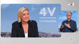 Marine Le Pen, invitée des 4V sur France 2 (11/12/2024)