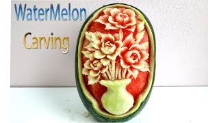 Watermelon Carving Advanced techniques | carving fruits | By BÀN TAY ĐEN #carving #watermelon