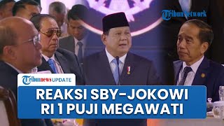 Prabowo Singgung Mega hingga Beri Pujian di Depan SBY dan Jokowi, Langsung Banjir Tepuk Tangan