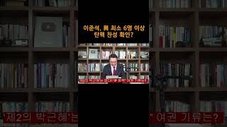 [송국건TV] 이준석, 與 최소 6명 이상 탄핵 찬성 확인?