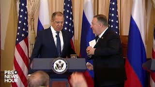 WATCH: Secretary of State Pompeo holds joint news conference with Russian foreign minister