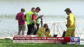 Authorities search for missing person at Rocky Forks Lake Conservation Area