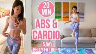 20 MIN VISIBLE ABS & CARDIO WORKOUT [15-Day Belly Fat Burn Program] #EmiTransform