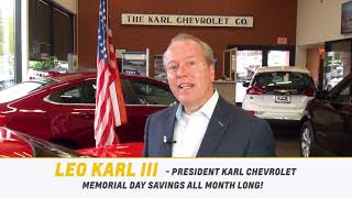 Karl Chevrolet Memorial Day Sales Event 2019 | New Canaan CT Chevrolet Dealership