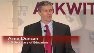 U.S. Sec. of Education Arne Duncan Speaks at the Harvard Graduate School of Education