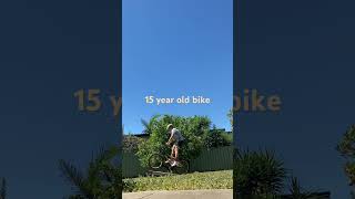 Hit a small jump on a fifteen year old BMX #bmx #bike #oldbikes