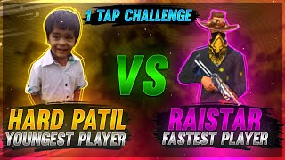 Patil Vs Raistar 9 Years Boy | 1 TAP CHALLENGE  | Garena Free Fire