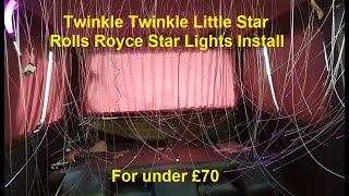 VW T4 Transporter  STAR LIGHTS Headliner in  Luxury van Camper Conversion Twinkle Rolls Royce