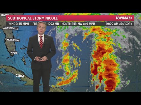 Monday 11/7 10 A.m. Update: Nicole Forecasted To Strike Florida As A ...